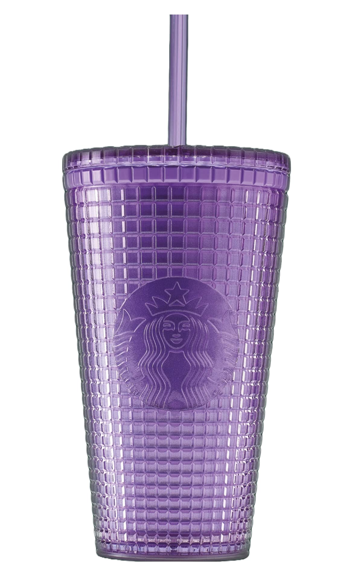 Starbucks タンブラー パープル STARBUCKS Purple Grid Reusable Cold Cup 16oz / 473ml Grande